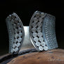 Thai Hilltribe Distinctive Silver Cuff Bracelet - OutOfAsia